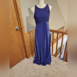 🎈Blondie nites size 9/10 gown preowned purple/blue shimmer